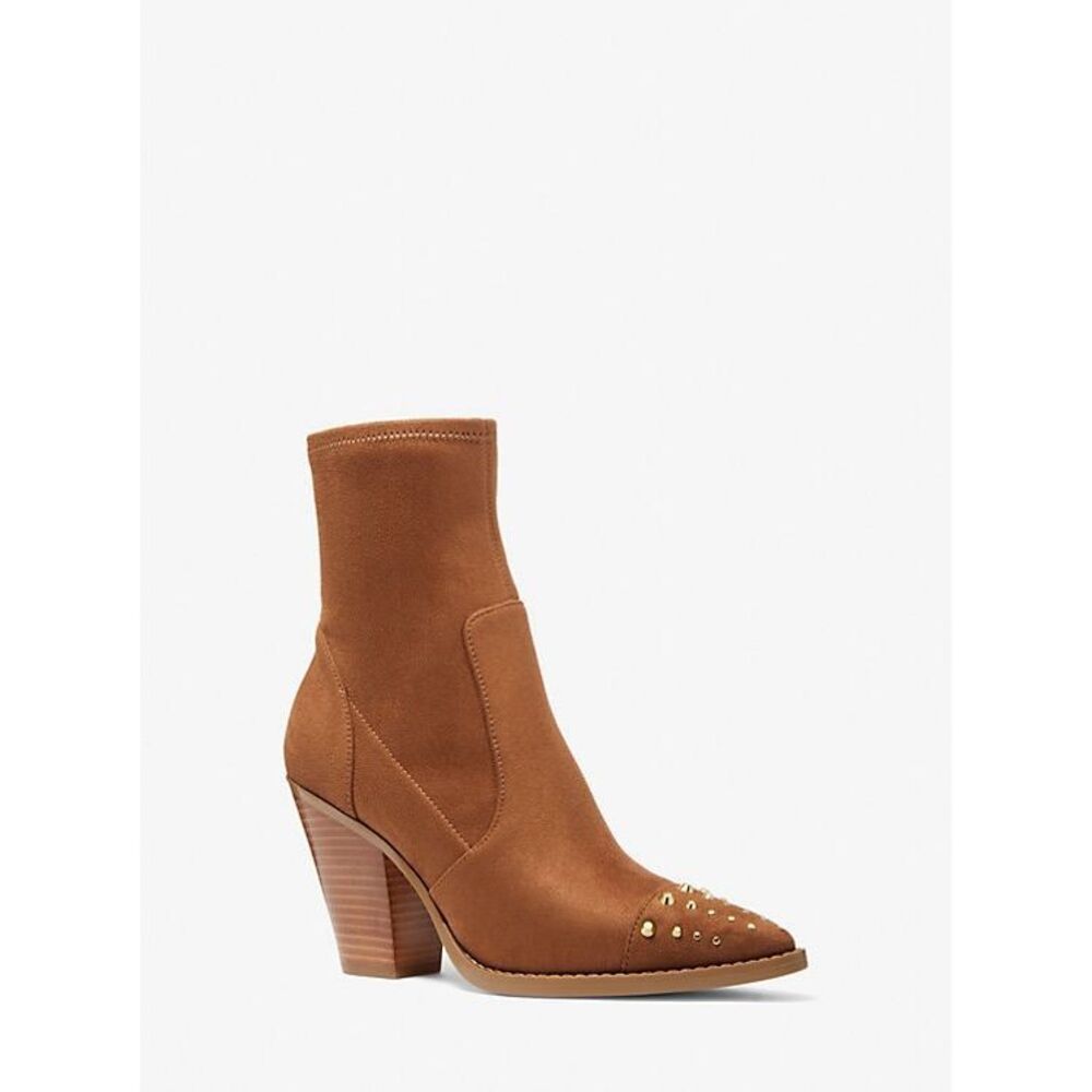 Michael Kors Dover Studded Faux Suede Boot - Picture 1 of 11